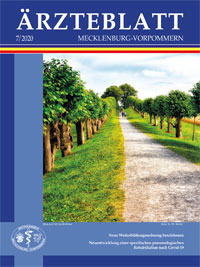 Titelbild der Ausgabe Jul 2020 des Ärzteblattes Mecklenburg-Vorpommern