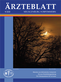 Titelbild der Ausgabe Sep 2020 des Ärzteblattes Mecklenburg-Vorpommern