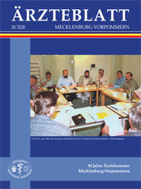 Titelbild der Ausgabe Okt 2020 des Ärzteblattes Mecklenburg-Vorpommern