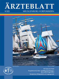 Titelbild der Ausgabe Sep 2021 des Ärzteblattes Mecklenburg-Vorpommern