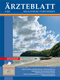 Titelbild der Ausgabe Sep 2022 des Ärzteblattes Mecklenburg-Vorpommern