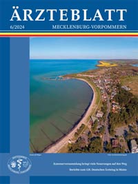 Titelbild der Ausgabe Jun 2024 des Ärzteblattes Mecklenburg-Vorpommern