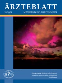 Titelbild der Ausgabe Okt 2024 des Ärzteblattes Mecklenburg-Vorpommern