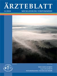 Titelbild der Ausgabe Nov 2024 des Ärzteblattes Mecklenburg-Vorpommern